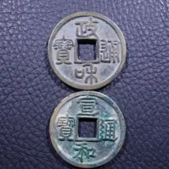 穴銭　朝鮮貨幣　常平通宝当百　真贋セット 穴銭 朝鮮貨幣 常平通宝当百 真贋セット - メルカリ