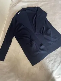 J.PRESS LADIES KNIT BASIC カーディガン　ネイビー