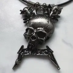 METALLICAスカルネックレスドクロロックパンクメタルのサムネイル