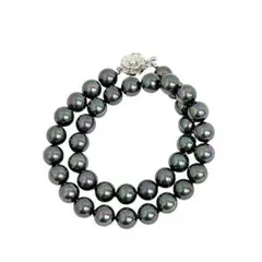 s*h様 冠婚葬祭用　南洋真珠調10ミリ　大粒貝パールネックレス　タヒチピーコッ