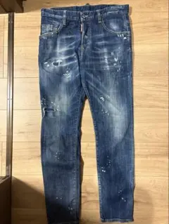 DSQUARED2 ペイント加工 ダメージデニムパンツ 50 - メルカリ