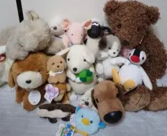ファースト 年代物 ぬいぐるみ アライグマ べべ テディベア ハリネズミ