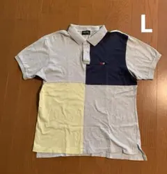 REGAL パッチワークポロシャツ Lサイズ　シニア