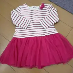 PETIT BATEAU ストライプ ワンピース 12m