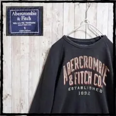 Abercrombie&Fitch アバクロ ビンテージプリント加工 スウェット