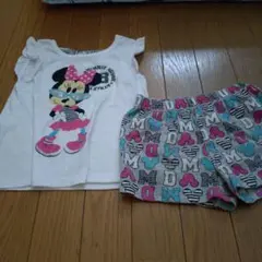 ミニーマウス Tシャツとショートパンツセット 100cm