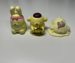 ポムポムプリン　カプセルトイ　3点セット