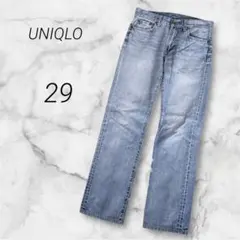 ユニクロ UNIQLO デニム ジーンズ ストレート S002 コットン100
