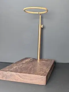 ハンドメイド　試作　コーヒードリッパースタンド 木製・金属製