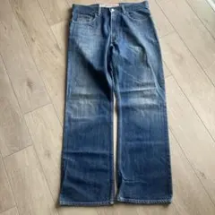 GAP フェード加工 デニムパンツ ストレート ブルー 色落ち抜群 雰囲気