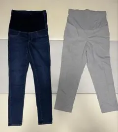 ユニクロ　マタニティパンツ2枚　MとL