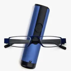 老眼鏡 メタル デザインケース付き 軽量コンパクト ポケットに収まる +2.5