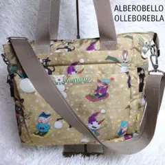 アルベルベロ オレボレブラ　雪だるま ブタさん　トートバック　ショルダーバッグ