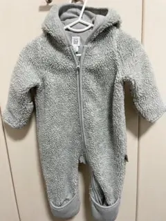 baby GAP ボアロンパース グレー　3-6m