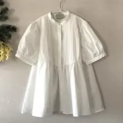 美品⭐️ユナイテッドアロウズ　ピンタックプリーツ デザインシャツ　体型カバー⭐️