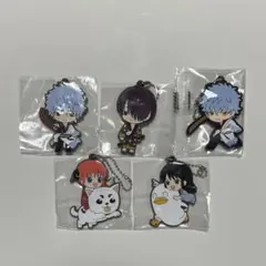 銀魂 カプセルラバーマスコット 坂田銀時 神楽 高杉晋助 桂小太郎