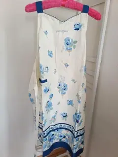 YUMI KATSURA エプロン 花柄 ブルー