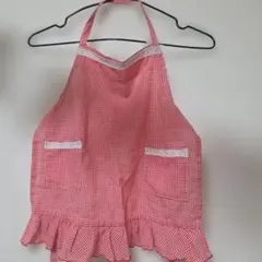 キッズ用 ギンガムチェック エプロン