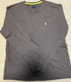 U.S. POLO ASSN. 長袖Tシャツ ブラウン L