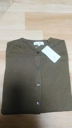 か308 STYLEBASIC 　カーキー　カーディガン M