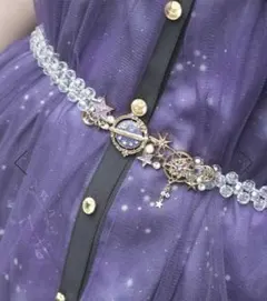 axes femme 星巡りの天球儀ネックレス、ベルト ゴールド