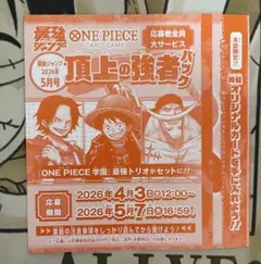 最強ジャンプ 2026年5月号 応募券1枚のみ