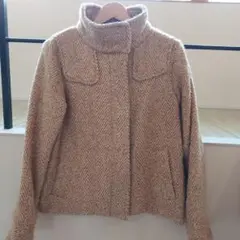 スタンドネックショートコート