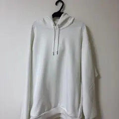 GU ホワイト フード付きパーカー