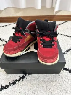 キッズジョーダン JORDAN SPIZIKE キッズスニーカーレッド 匿名発送