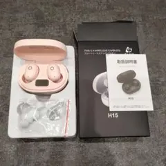 Bluetooth　ワイヤレスイヤホン　ピンク