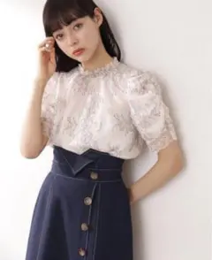 JILL by JILLSTUART ツートーンシアーレーストップスのサムネイル
