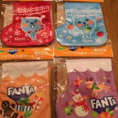 QooとFantaキャラクター靴下4点セット