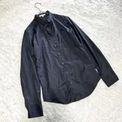【ナラカミーチェ】（M相当）長袖シャツ ブラック 黒 上品 刺繍のサムネイル