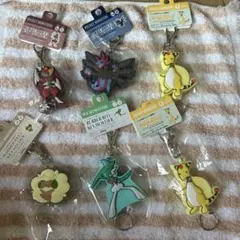 ポケモン　ラバーリールキーホルダー