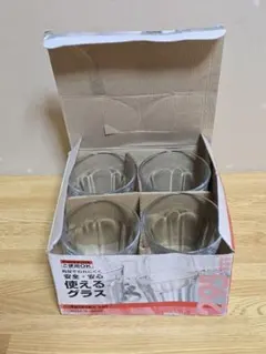 #1819 ガラス コップ 4個セット 透明