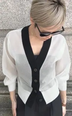 JENNE】新品⭐️ショール風ニットカーディガン⭐️完売品 ストール