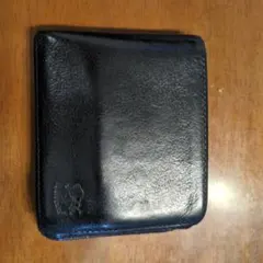 IL BISONTE 二つ折り財布 ブラック レザー