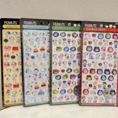 正規品　ボンボンドロップシールmini スヌーピー全4種