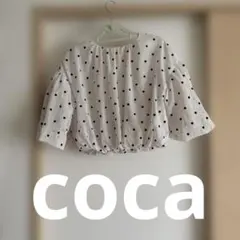 coca バルーントップス ドット柄