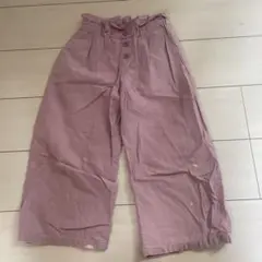 ジーユーGU ワイドパンツ　パープル　120cm