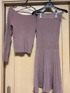 snidel スナイデル ニット セットアップ マーメイドスカート リブニット