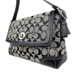 【美品】 COACH コーチ ショルダーバッグ ハンプトンズ ターンロック