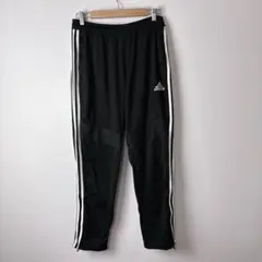adidas パフォーマンスロゴ　刺繍　トラックパンツ　ジャージ　メンズ　古着黒のサムネイル