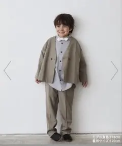 riziere ノーカラージャケットセットアップ100cm