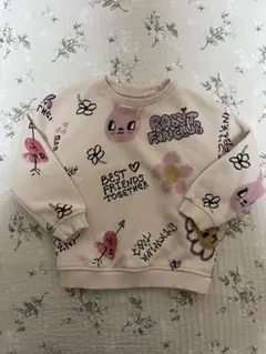 【極美品】 ZARAウサギプリント トレーナー 12-18ヶ月