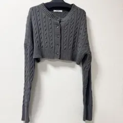snidel クロップド丈カーディガン