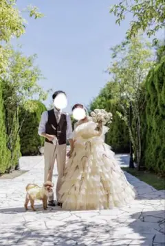 オフショルダーカラードレス