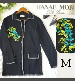 HANAEMORI 花柄刺繍 長袖カーディガン 　新品未使用♡ HANAEMORI 花柄刺繍 長袖カーディガン 新品未使用♡ HANAEMORI