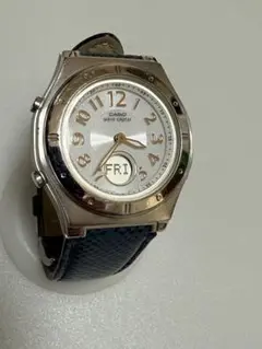 CASIO レディース電波ソーラー腕時計　LWA-M141レザーベルトに傷み有。