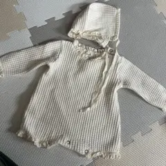 MONBEBE アイボリー フリル付きロンパース 5